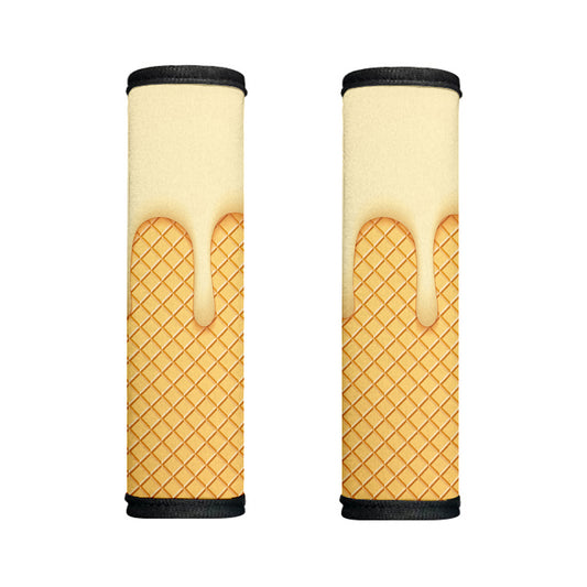 Vanilla Ice Cream Melted Print Handle Covers