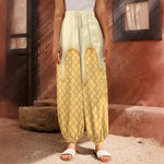 Vanilla Ice Cream Melted Print Harem Pants
