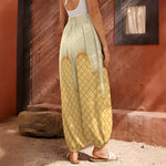 Vanilla Ice Cream Melted Print Harem Pants