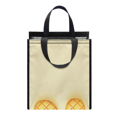 Vanilla Ice Cream Melted Print Insulated Lunch Tote