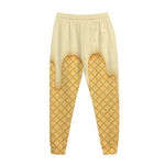 Vanilla Ice Cream Melted Print Jogger Pants
