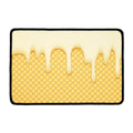 Vanilla Ice Cream Melted Print Kitchen Mat