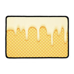 Vanilla Ice Cream Melted Print Kitchen Mat