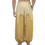 Vanilla Ice Cream Melted Print Lantern Pants