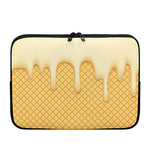 Vanilla Ice Cream Melted Print Laptop Sleeve