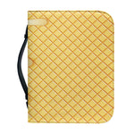 Vanilla Ice Cream Melted Print Leather Bible Cover