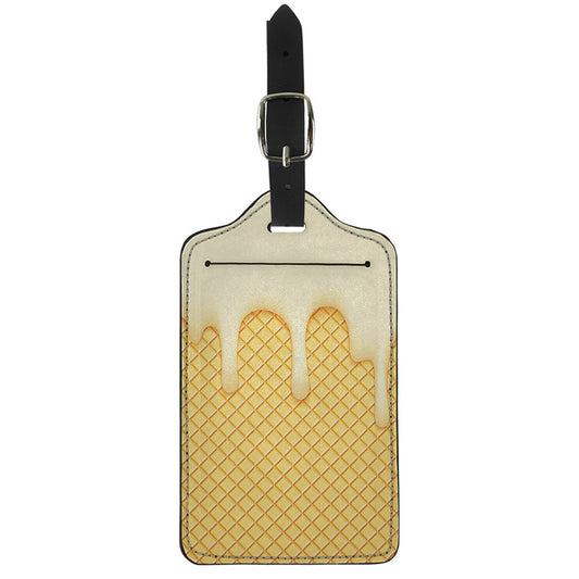 Vanilla Ice Cream Melted Print Luggage Tag