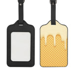Vanilla Ice Cream Melted Print Luggage Tag