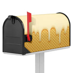 Vanilla Ice Cream Melted Print Mailbox Cover