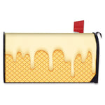 Vanilla Ice Cream Melted Print Mailbox Cover