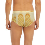 Vanilla Ice Cream Melted Print Men's Briefs
