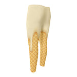 Vanilla Ice Cream Melted Print Men's Compression Pants