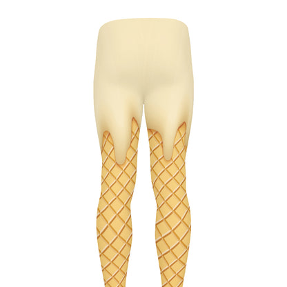 Vanilla Ice Cream Melted Print Men's leggings