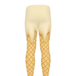 Vanilla Ice Cream Melted Print Men's leggings
