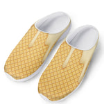 Vanilla Ice Cream Melted Print Mesh Casual Shoes