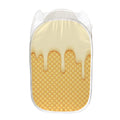 Vanilla Ice Cream Melted Print Mesh Laundry Hamper