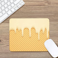 Vanilla Ice Cream Melted Print Mouse Pad