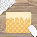 Vanilla Ice Cream Melted Print Mouse Pad