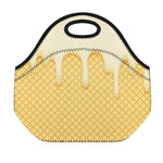 Vanilla Ice Cream Melted Print Neoprene Lunch Bag