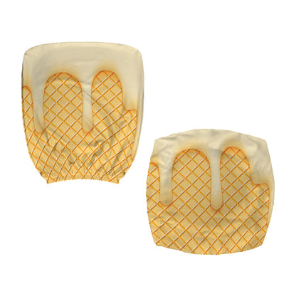 Vanilla Ice Cream Melted Print Office Chair Cover