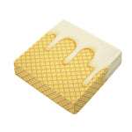 Vanilla Ice Cream Melted Print Outdoor Seat Cushion Cover