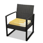 Vanilla Ice Cream Melted Print Outdoor Seat Cushion Cover