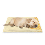 Vanilla Ice Cream Melted Print Pet Cooling Mat Cover