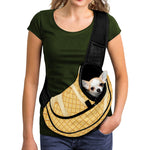 Vanilla Ice Cream Melted Print Pet Sling Carrier