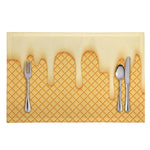 Vanilla Ice Cream Melted Print Placemat