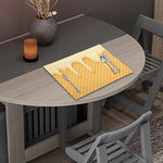 Vanilla Ice Cream Melted Print Placemat
