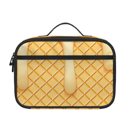 Vanilla Ice Cream Melted Print Portable Lunch Bag