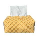 Vanilla Ice Cream Melted Print Rectangle Tissue Box Cover
