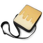 Vanilla Ice Cream Melted Print Rectangular Crossbody Bag