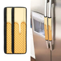 Vanilla Ice Cream Melted Print Refrigerator Handle Covers