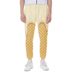 Vanilla Ice Cream Melted Print Scuba Joggers