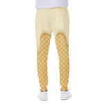Vanilla Ice Cream Melted Print Scuba Joggers