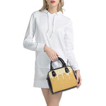 Vanilla Ice Cream Melted Print Shoulder Handbag