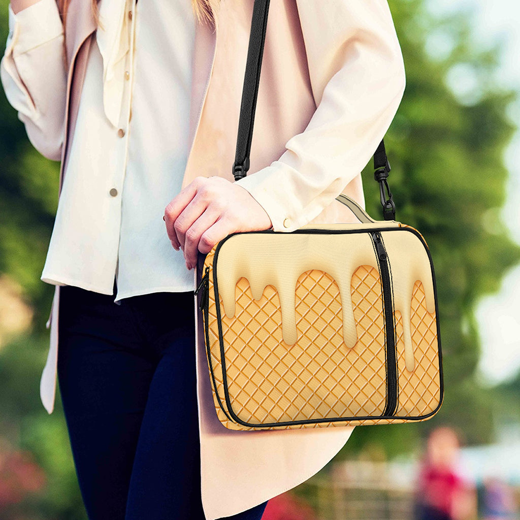 Vanilla Ice Cream Melted Print Shoulder Strap Bible Bag