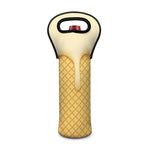 Vanilla Ice Cream Melted Print Single Neoprene Wine Tote
