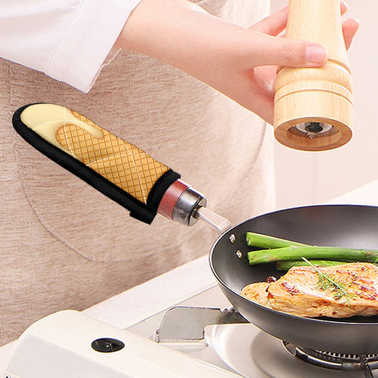 Vanilla Ice Cream Melted Print Skillet Handle Cover