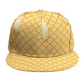 Vanilla Ice Cream Melted Print Snapback Cap