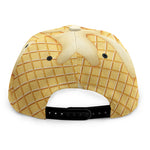 Vanilla Ice Cream Melted Print Snapback Cap