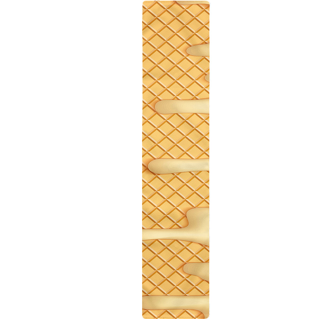 Vanilla Ice Cream Melted Print Table Runner