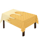 Vanilla Ice Cream Melted Print Tablecloth