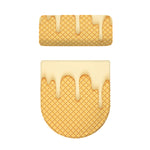 Vanilla Ice Cream Melted Print Toilet Lid And Tank Cover Set