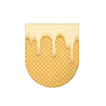 Vanilla Ice Cream Melted Print Toilet Lid Cover