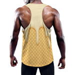 Vanilla Ice Cream Melted Print Training Tank Top