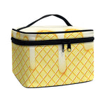 Vanilla Ice Cream Melted Print Travel Makeup Bag