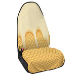 Vanilla Ice Cream Melted Print Waterproof Car Seat Cover