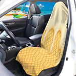 Vanilla Ice Cream Melted Print Waterproof Car Seat Cover